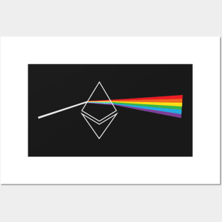 Ethereum Rainbow Prism Posters and Art